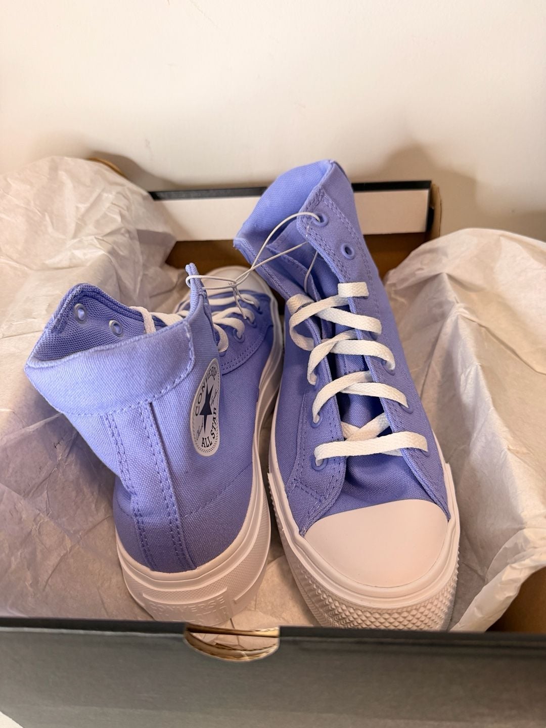Converse Day One Platform Hi Size 6 Kid Very Peri Purple 4