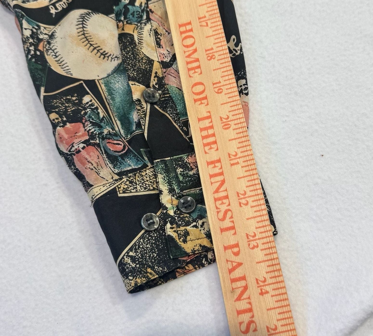 Robert Stock Vintage 90s Men’s Medium 100% Silk Baseball Print  7