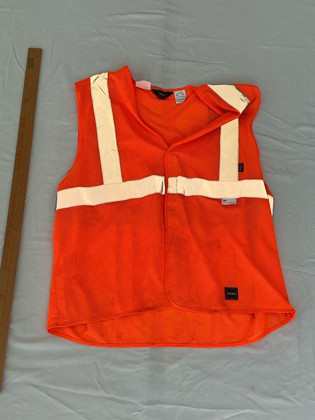 Walls ANSI 2 Safety Vest Orange Mesh Reflective 2