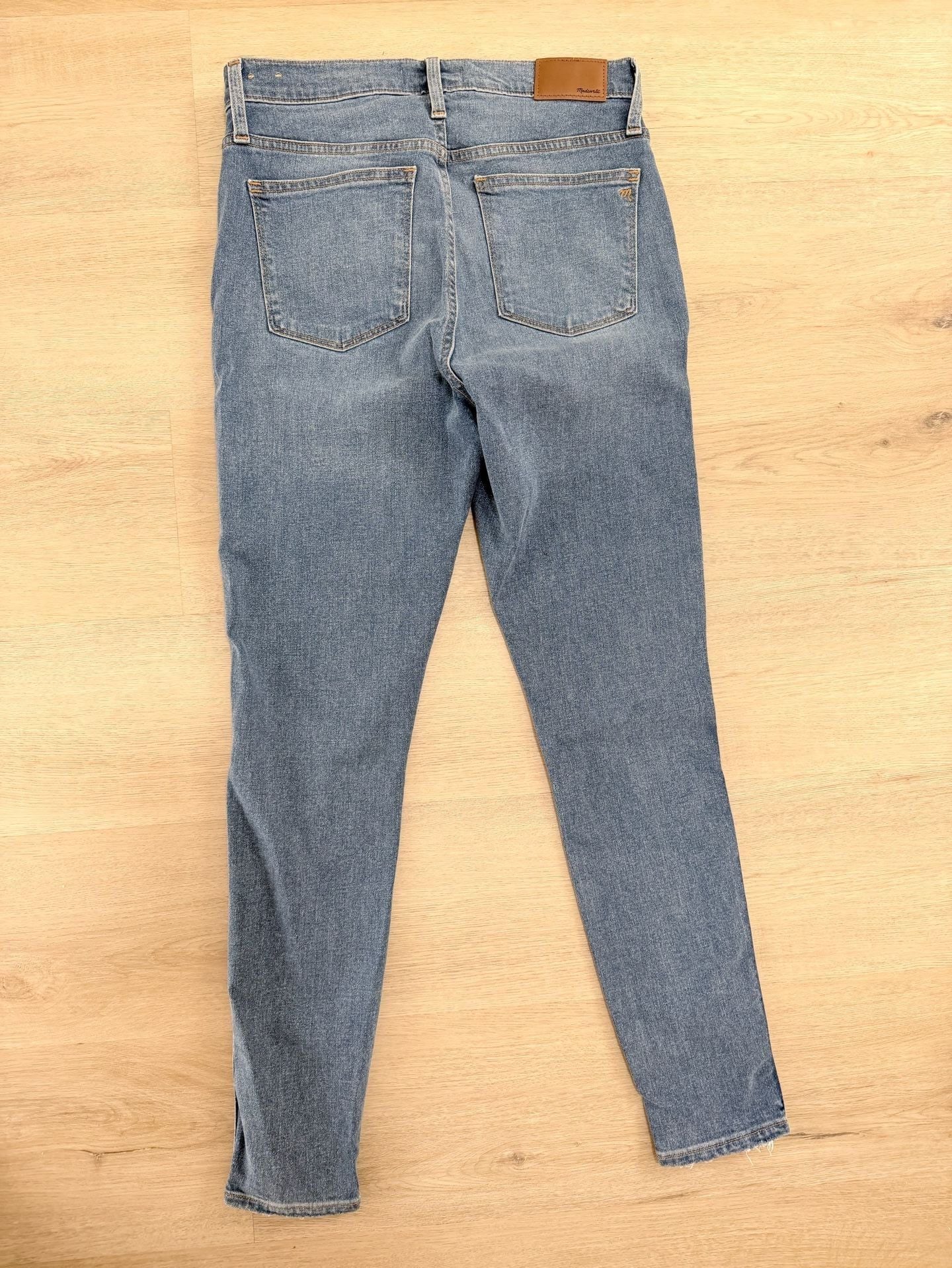 Madewell 10 Inch High Rise Skinny Size 29 Button Front Jeans 6