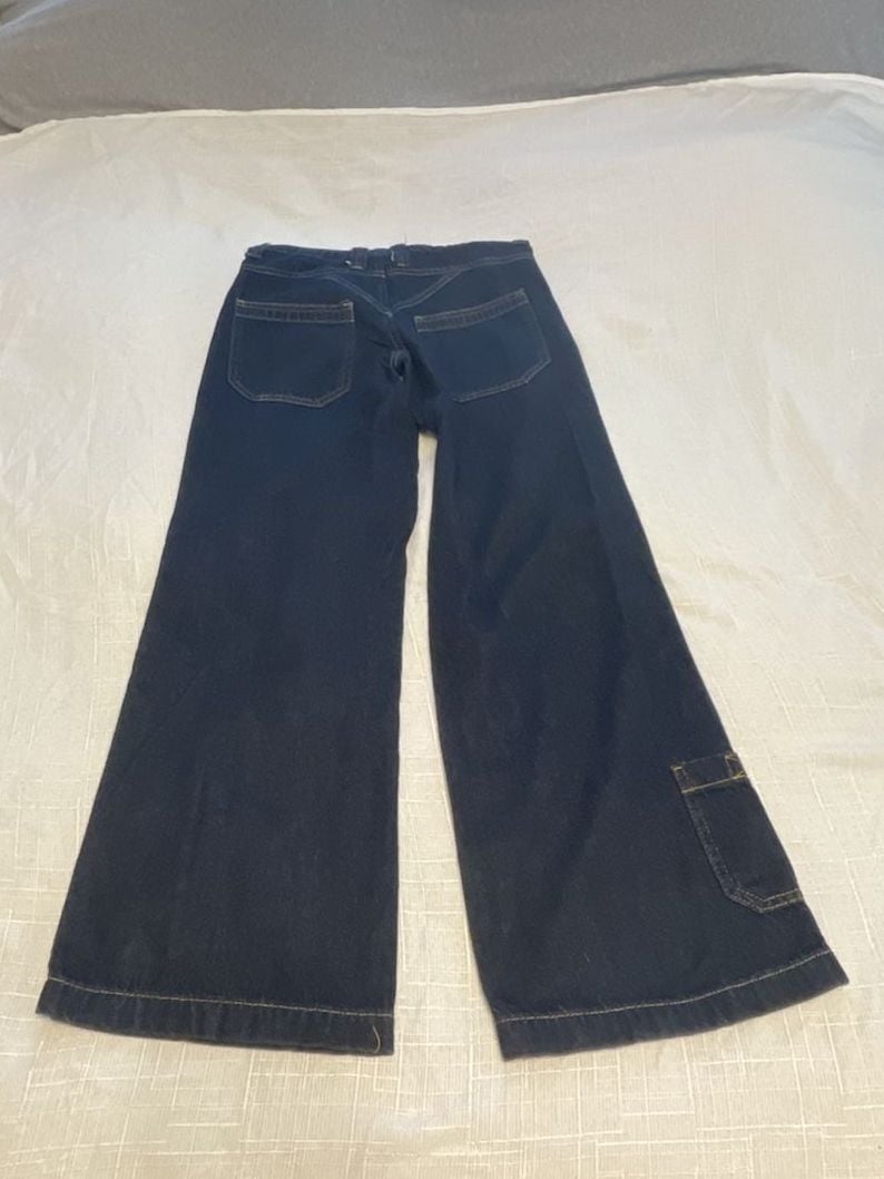 BDG Urban Outfitters Cargo Jeans Sz 24 Dark Wash Denim Zip Pockets
Grunge
Skater 6