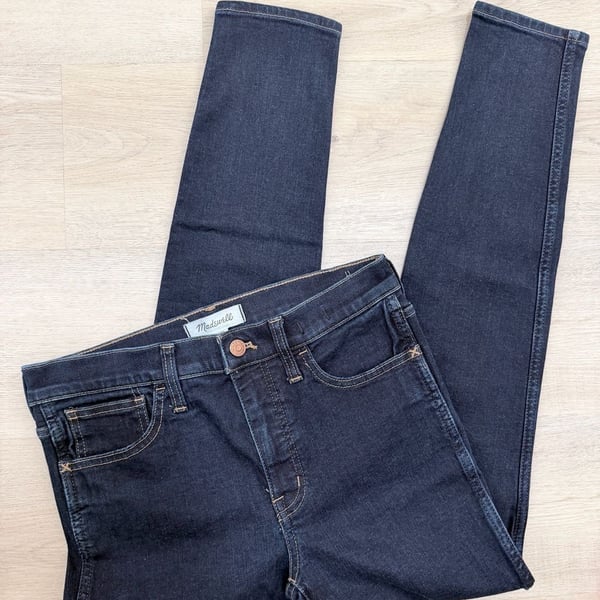 Madewell Roadtripper Skinny Jeans Size 27 Dark Wash Denim