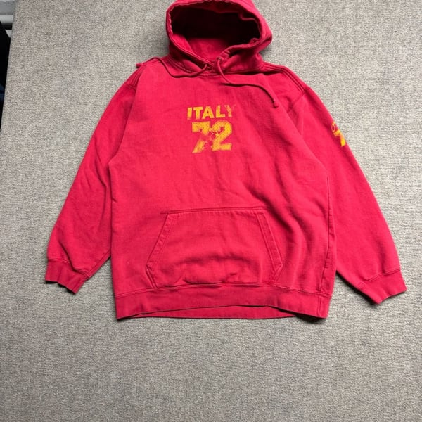Vintage Mossimo Italy 72 Soccer Graphic Hoodie