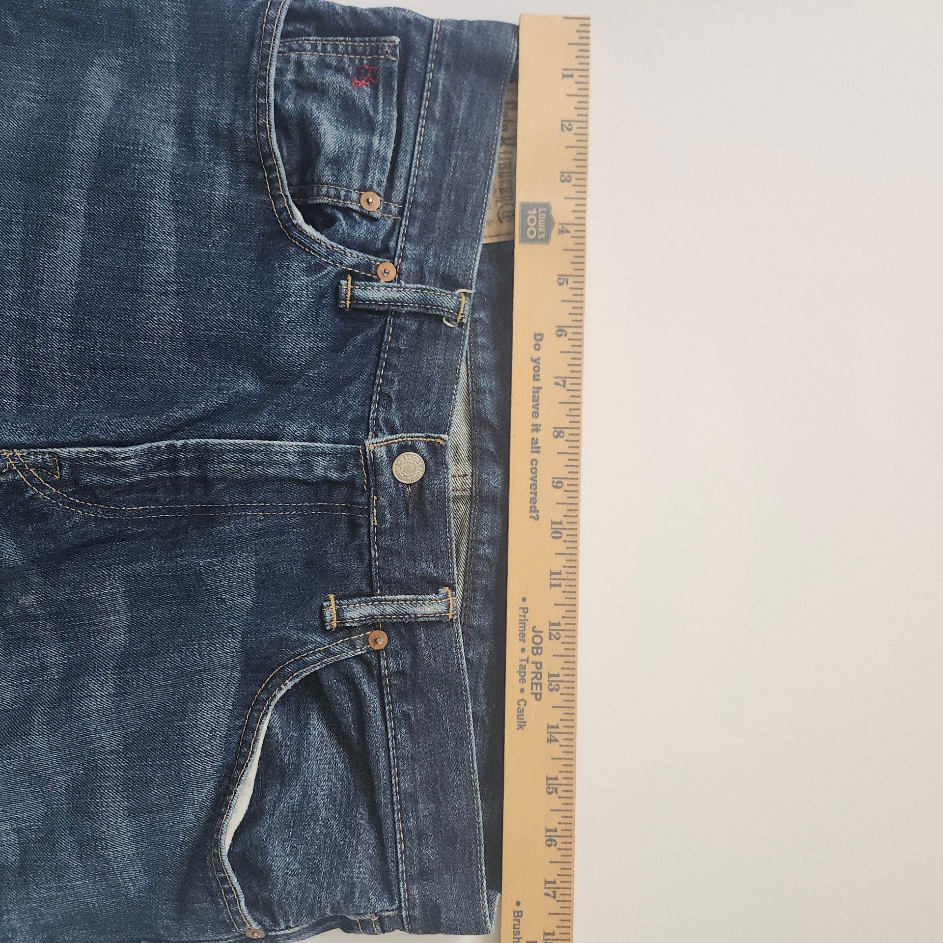 Polo Ralph Lauren Denim Jeans Size 34x30 Blue Cotton Distressed 4