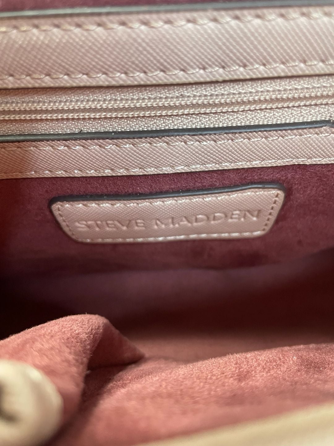 Steve Madden Crossbody Satchel Handbag Pink Top Handle Bag 3