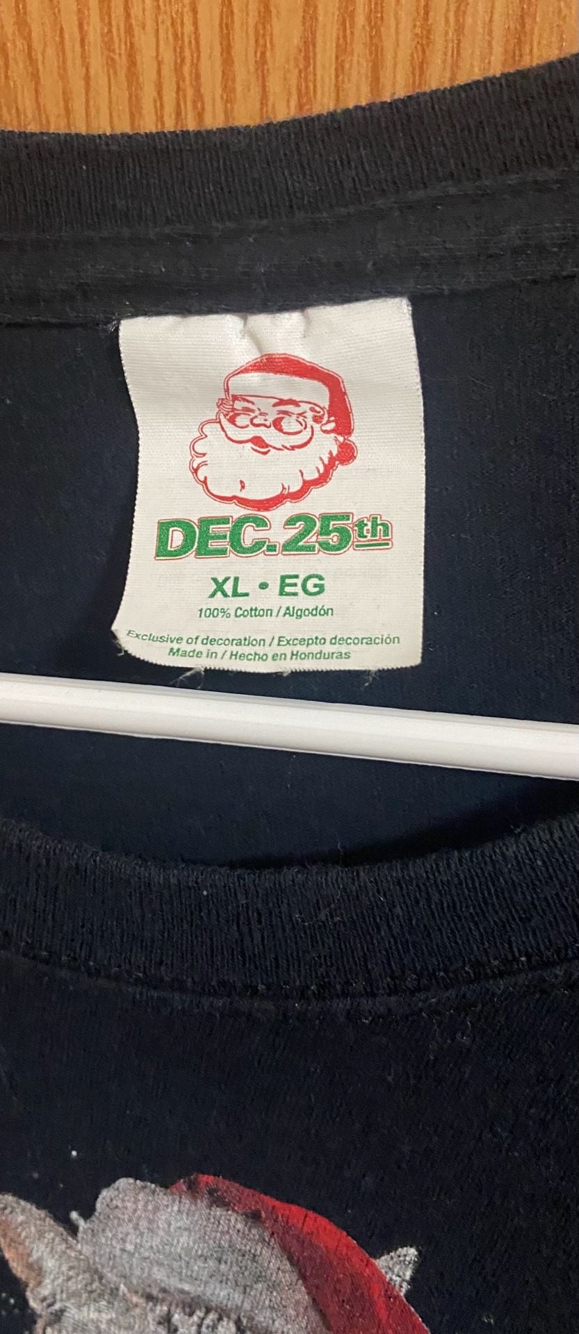 Dec. 25th Christmas Cat Santa Riding Unicorn Believe T-Shirt Size XL 5