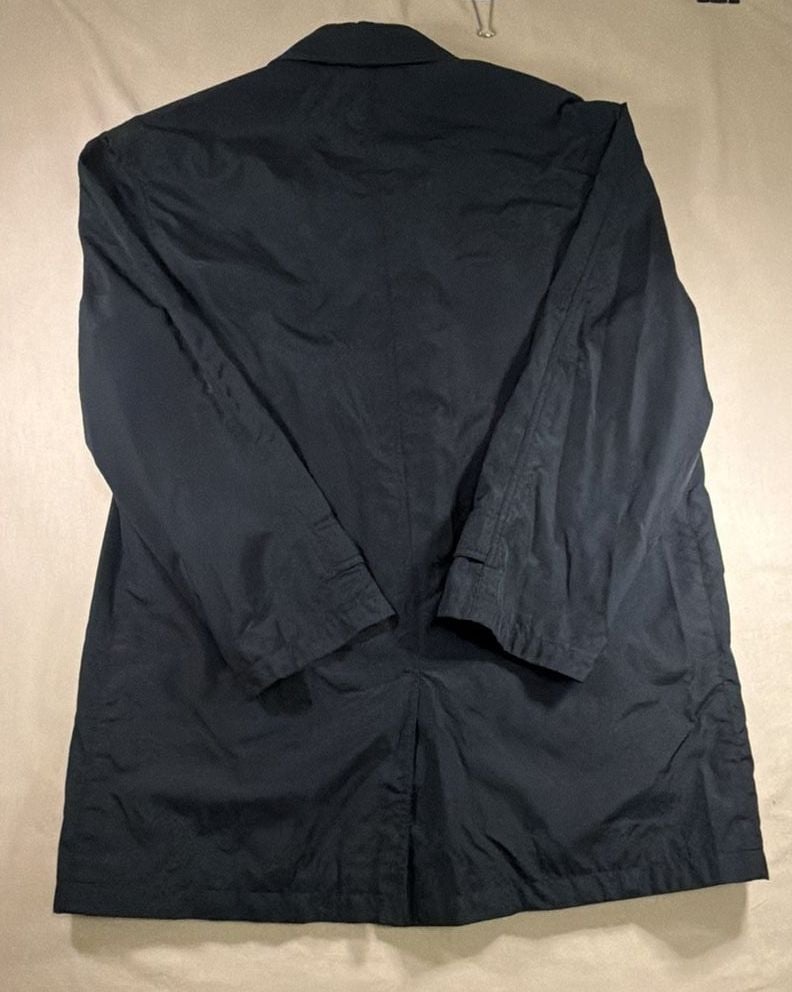 Brooks Brothers Jacket Size L Black Trench Coat Raincoat 6