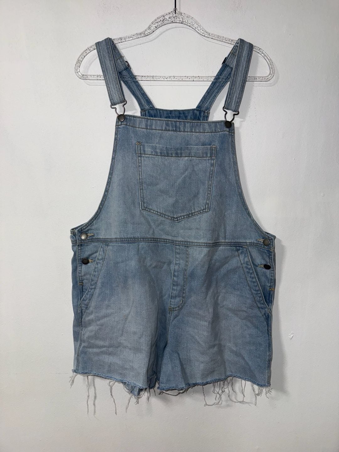 Universal Thread Denim Shortalls Size 14 Blue 2