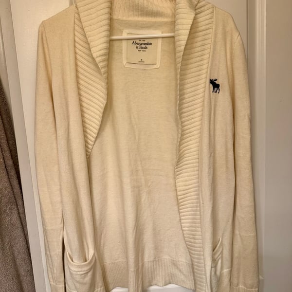 Abercrombie & Fitch Shawl Collar Cardigan Size M