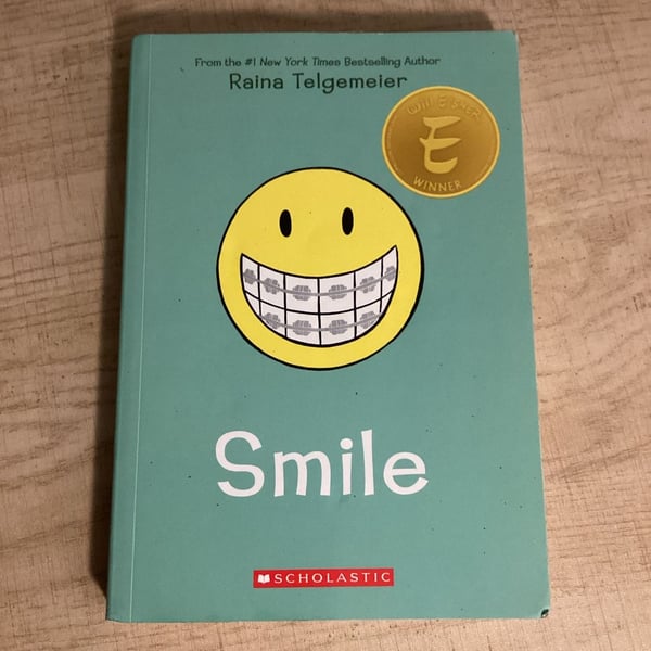 Scholastic Smile by Raina Telgemeier Paperback Graphic Novel