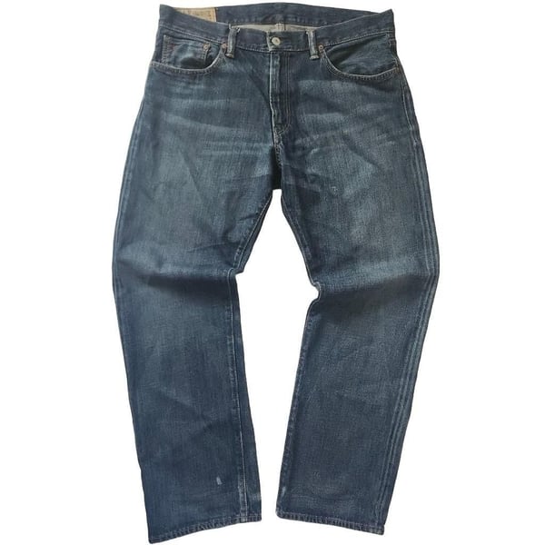 Polo Ralph Lauren Denim Jeans Size 34x30 Blue Cotton Distressed