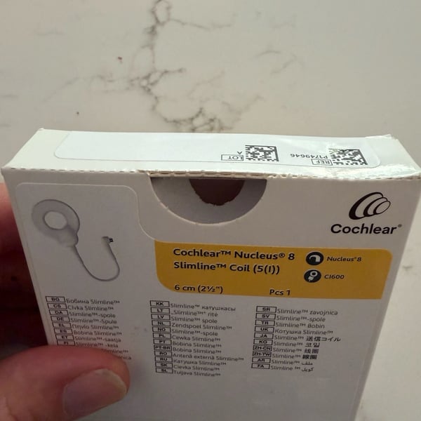 Cochlear Nucleus 8 Slimline Coil 6 cm 2 1/2 Size 5I CI600
