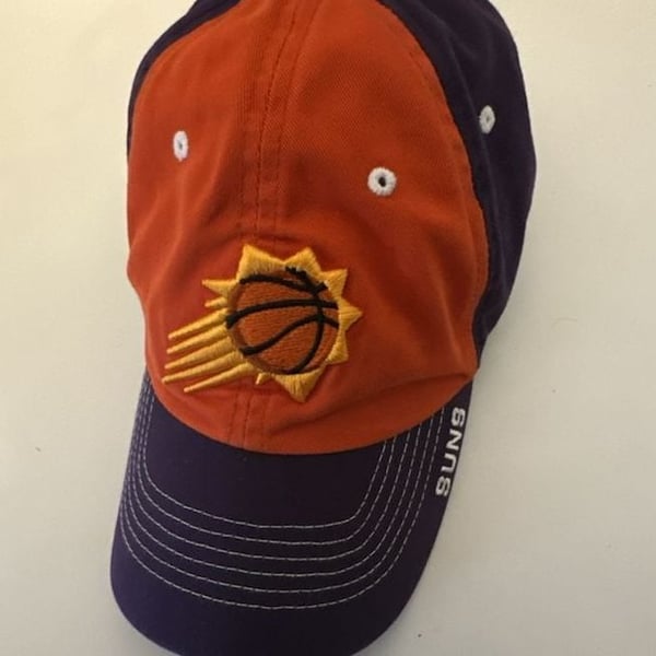 Fan Favorite Phoenix Suns NBA Hat One Size Fits All Purple Orange Strapback