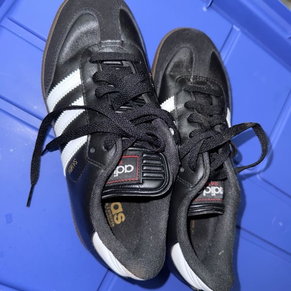 Adidas Samba Classic Size 4.5 Black White Leather