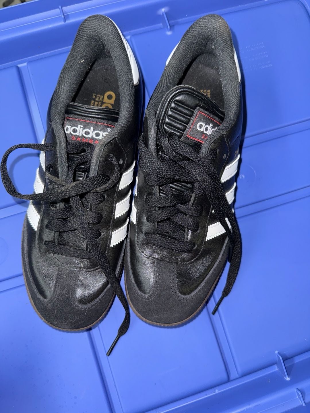Adidas Samba Classic Size 4.5 Black White Leather 7