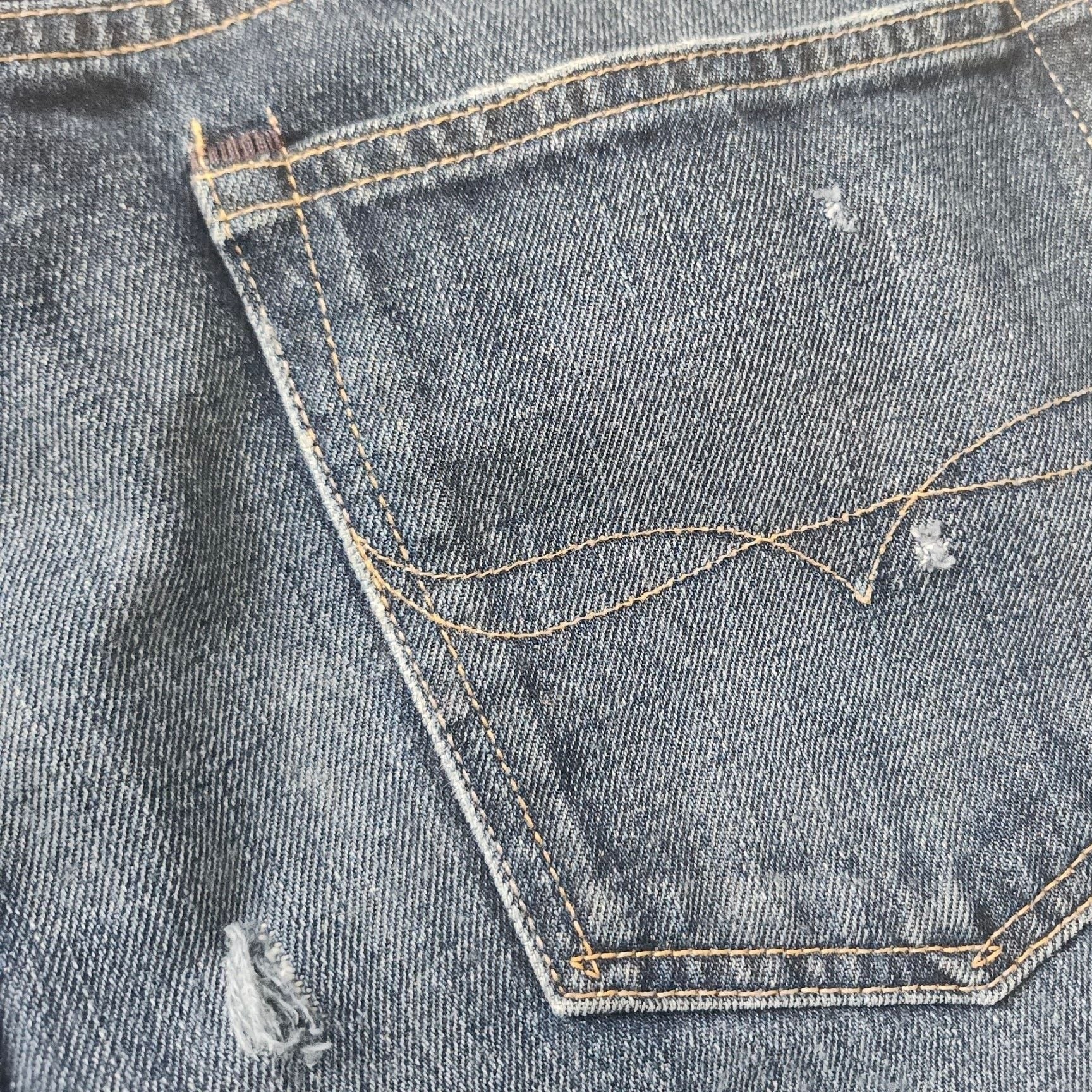 Polo Ralph Lauren Denim Jeans Size 34x30 Blue Cotton Distressed 11