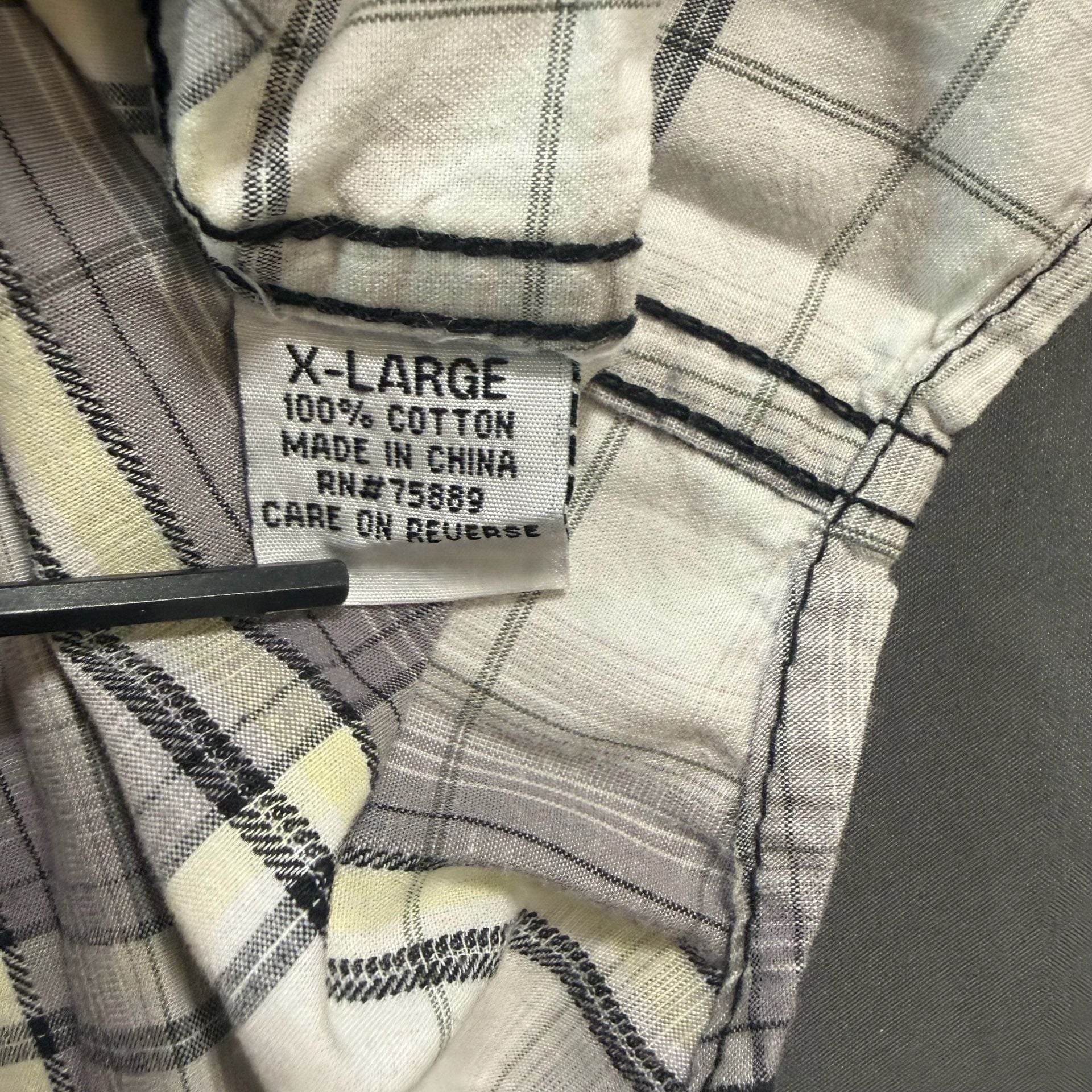 Buckle Black Label No 048 Men’s XL Plaid Western Shirt Embroidered Y2K 6