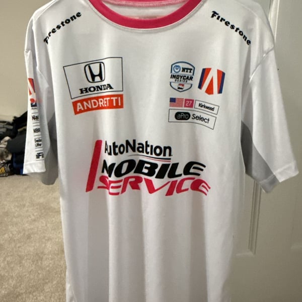 IndyCar Authentic Apparel Andretti Honda Racing Kirkwood Size L Jersey