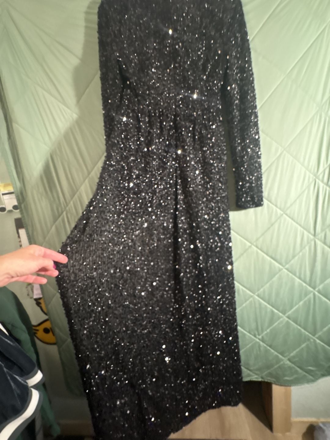 Faeriesty Sequin Maxi double slit , Dress Size XL 5
