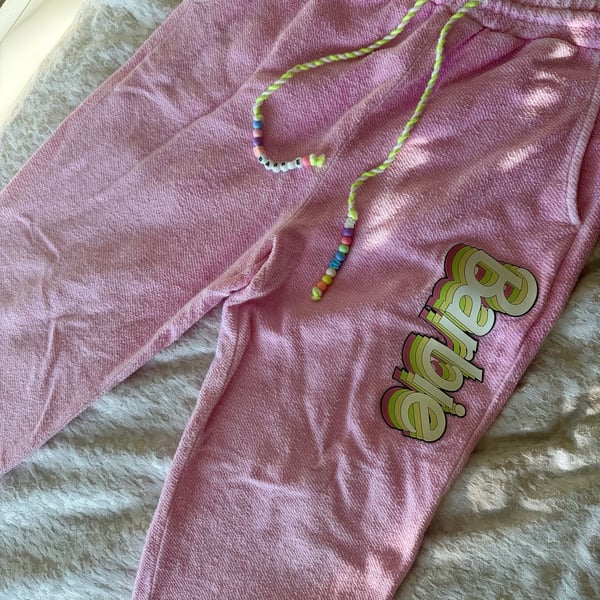 Barbie x Forever 21 Terry Jogger Sweatpants Size M Pink