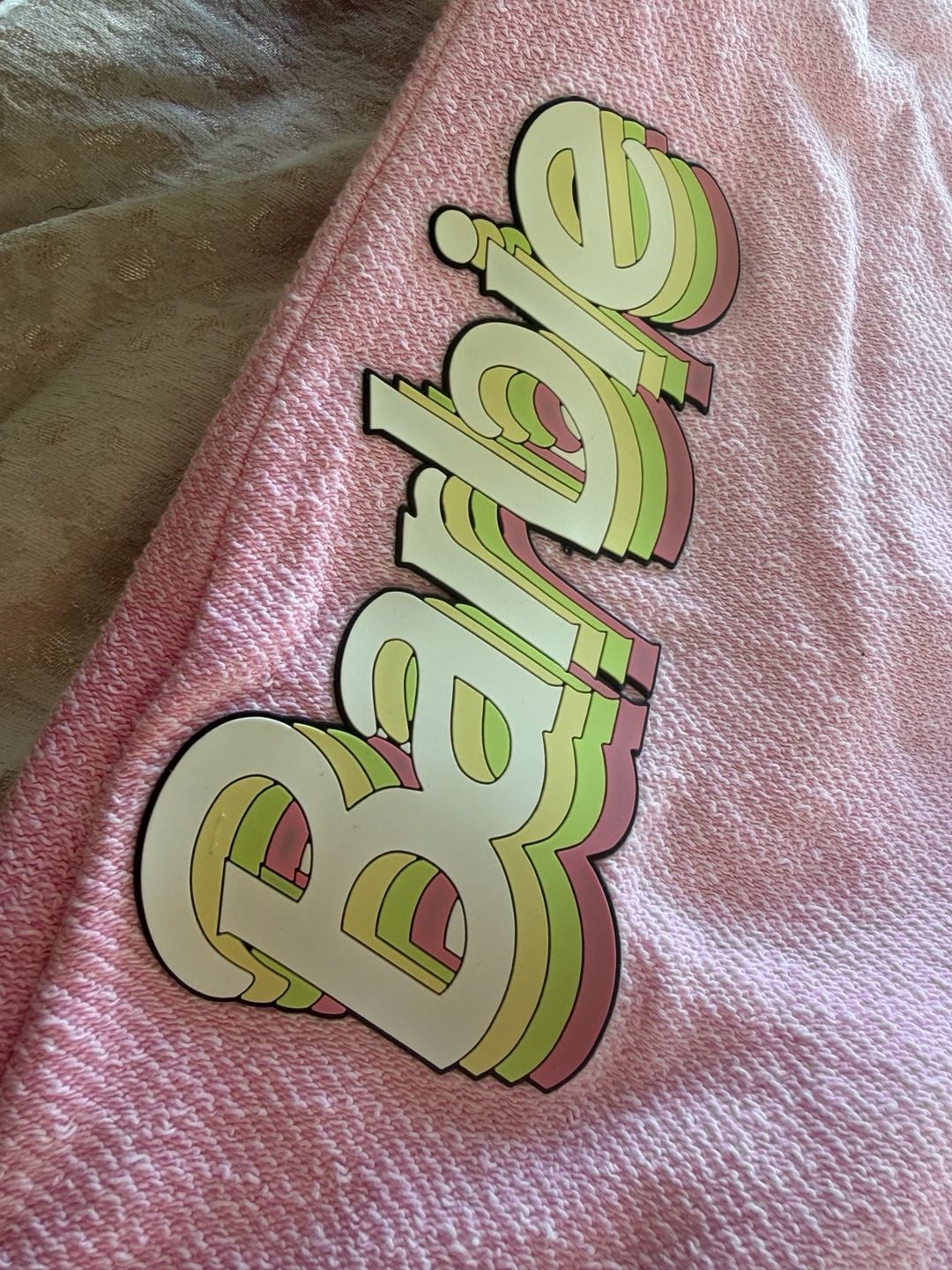 Barbie x Forever 21 Terry Jogger Sweatpants Size M Pink 5