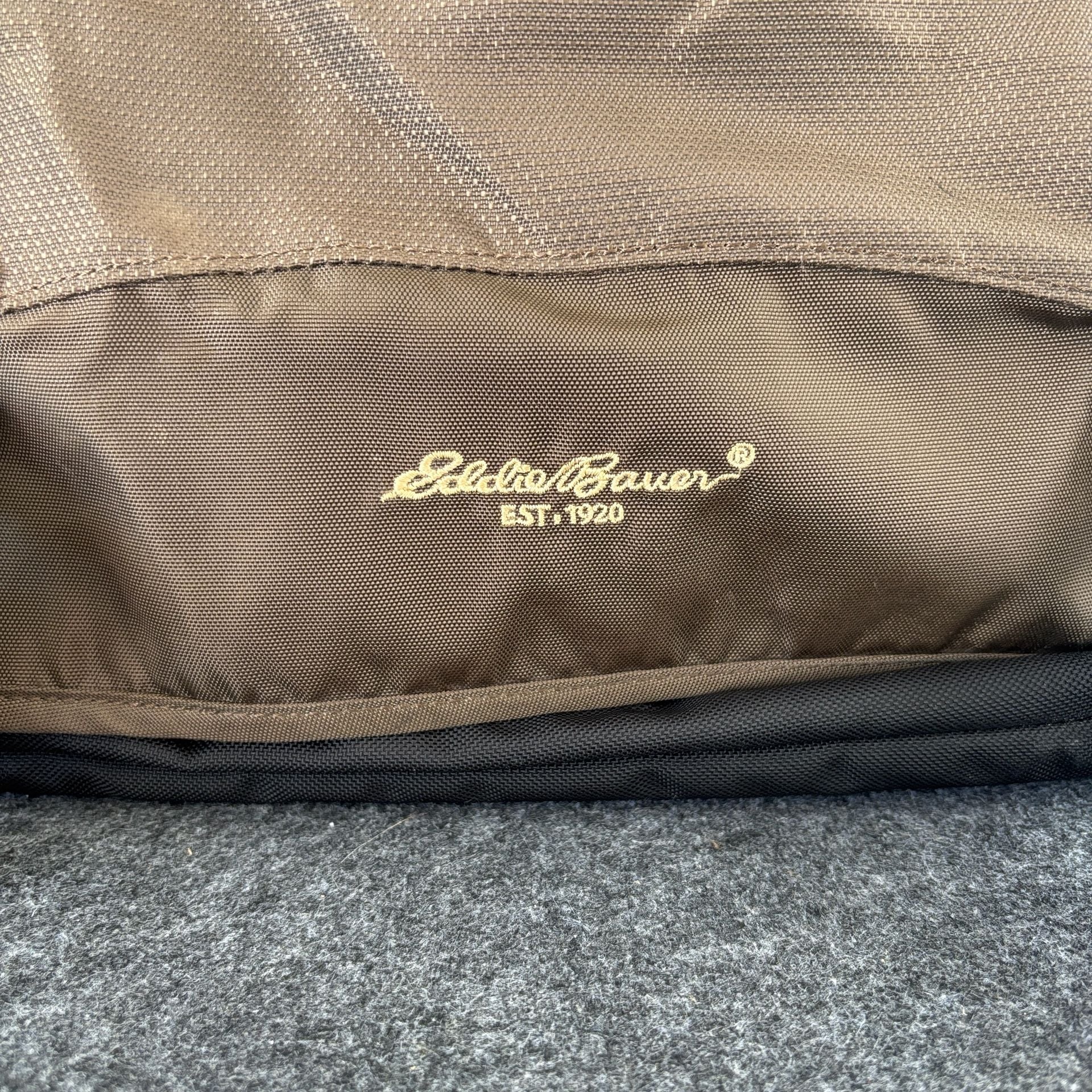 Eddie Bauer Brown Messenger Bag Laptop Computer Case 3