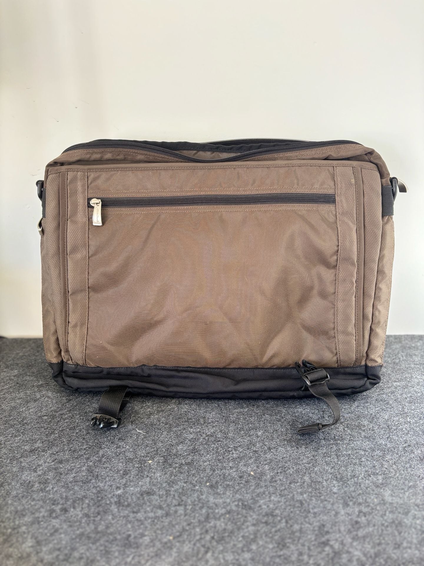 Eddie Bauer Brown Messenger Bag Laptop Computer Case 4