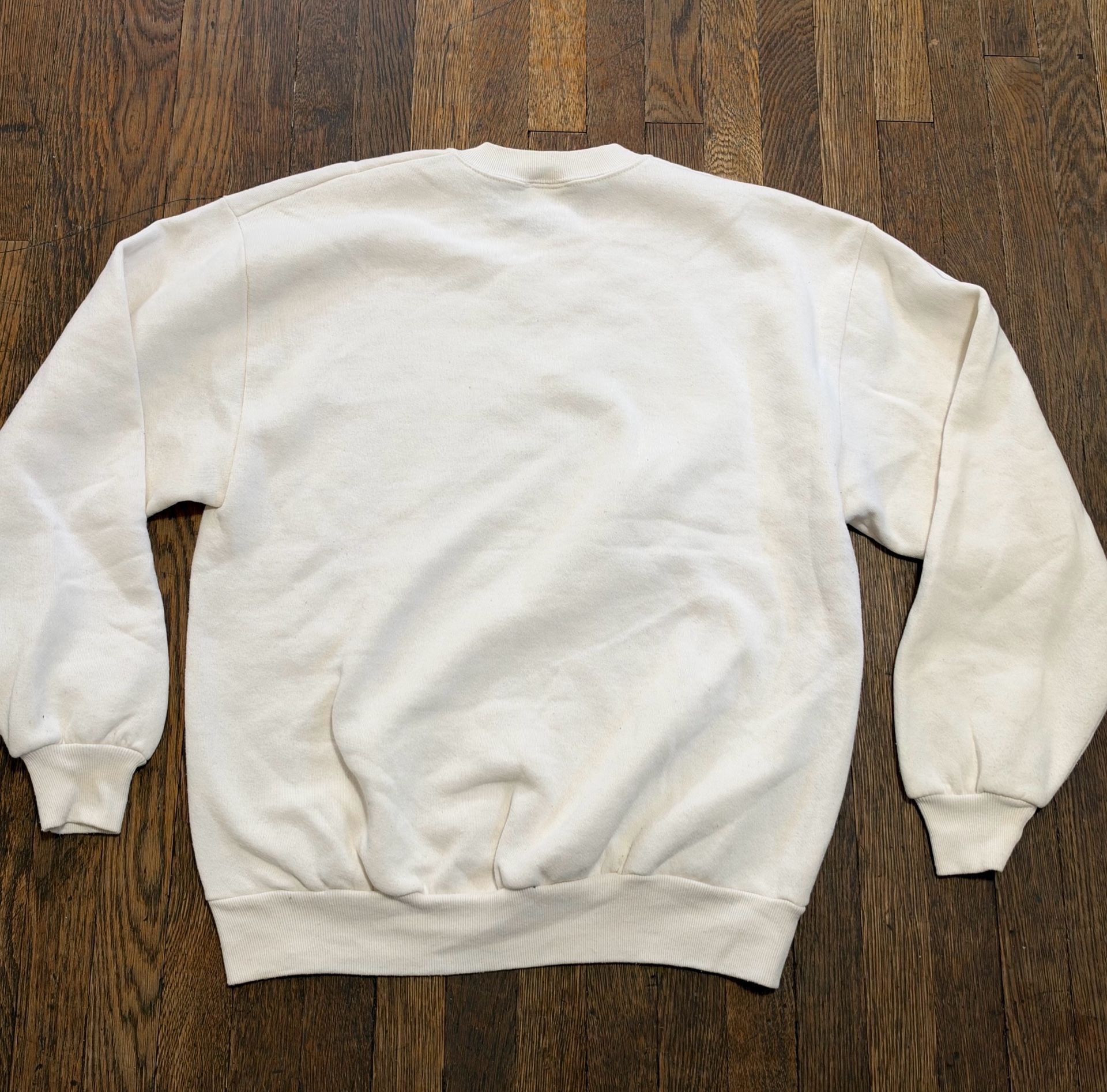Vintage 1993 Trench Dallas Cowboys Sweatshirt Large White NFL Pullover Crewneck 7