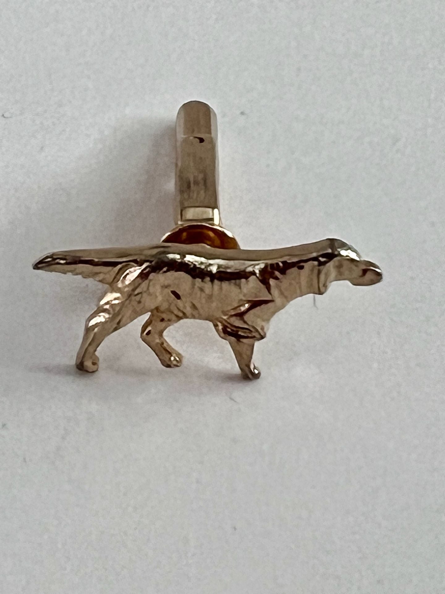 Hickok Vintage Pointer Dog Cufflink Gold Tone Setter Hunting 2