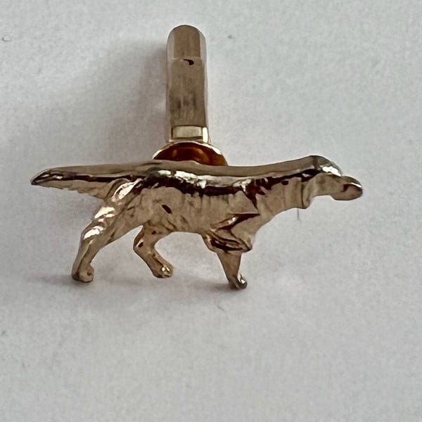 Hickok Vintage Pointer Dog Cufflink Gold Tone Setter Hunting