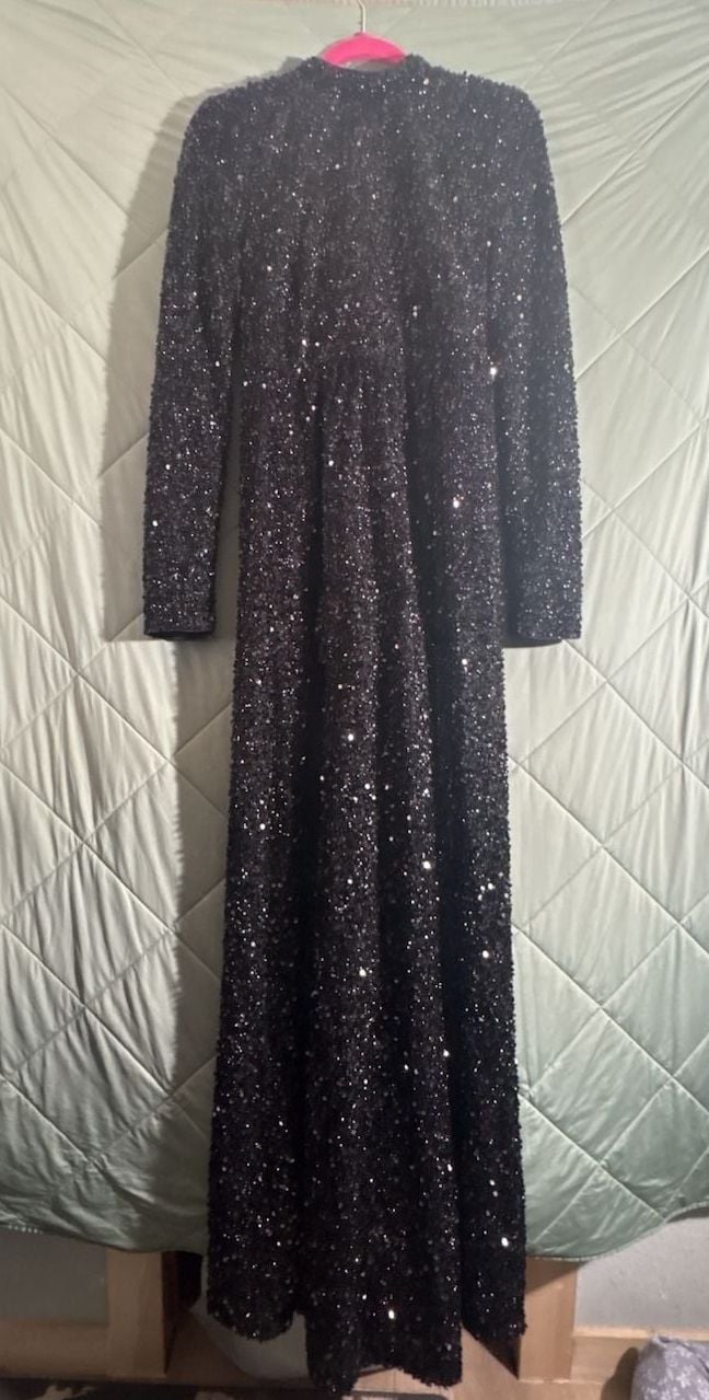 Faeriesty Sequin Maxi double slit , Dress Size XL 2