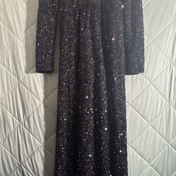 Faeriesty Sequin Maxi double slit , Dress Size XL   