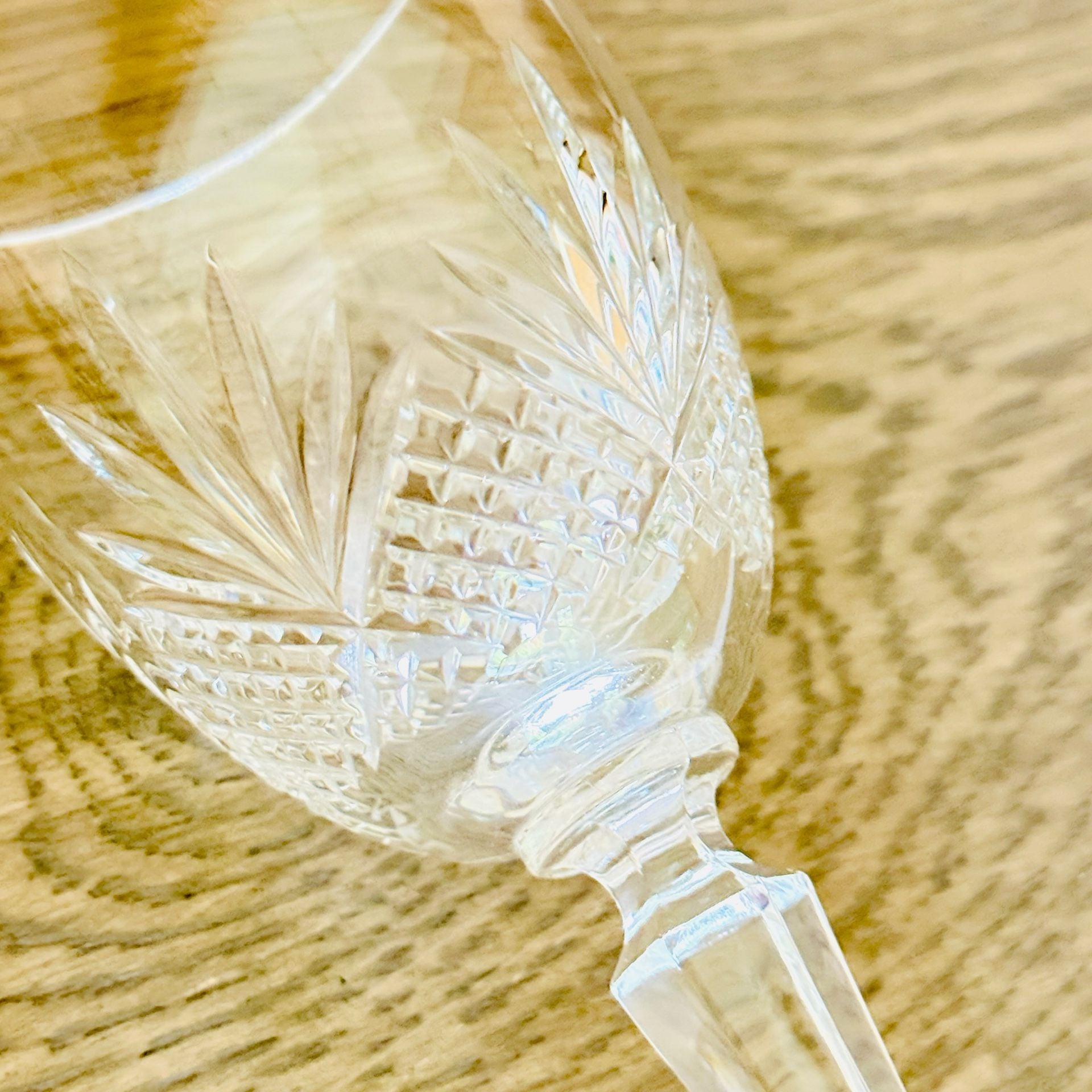 Gorham Crystal Renaissance Wine Glass Set Of 6 Cut Crystal Stemware 5