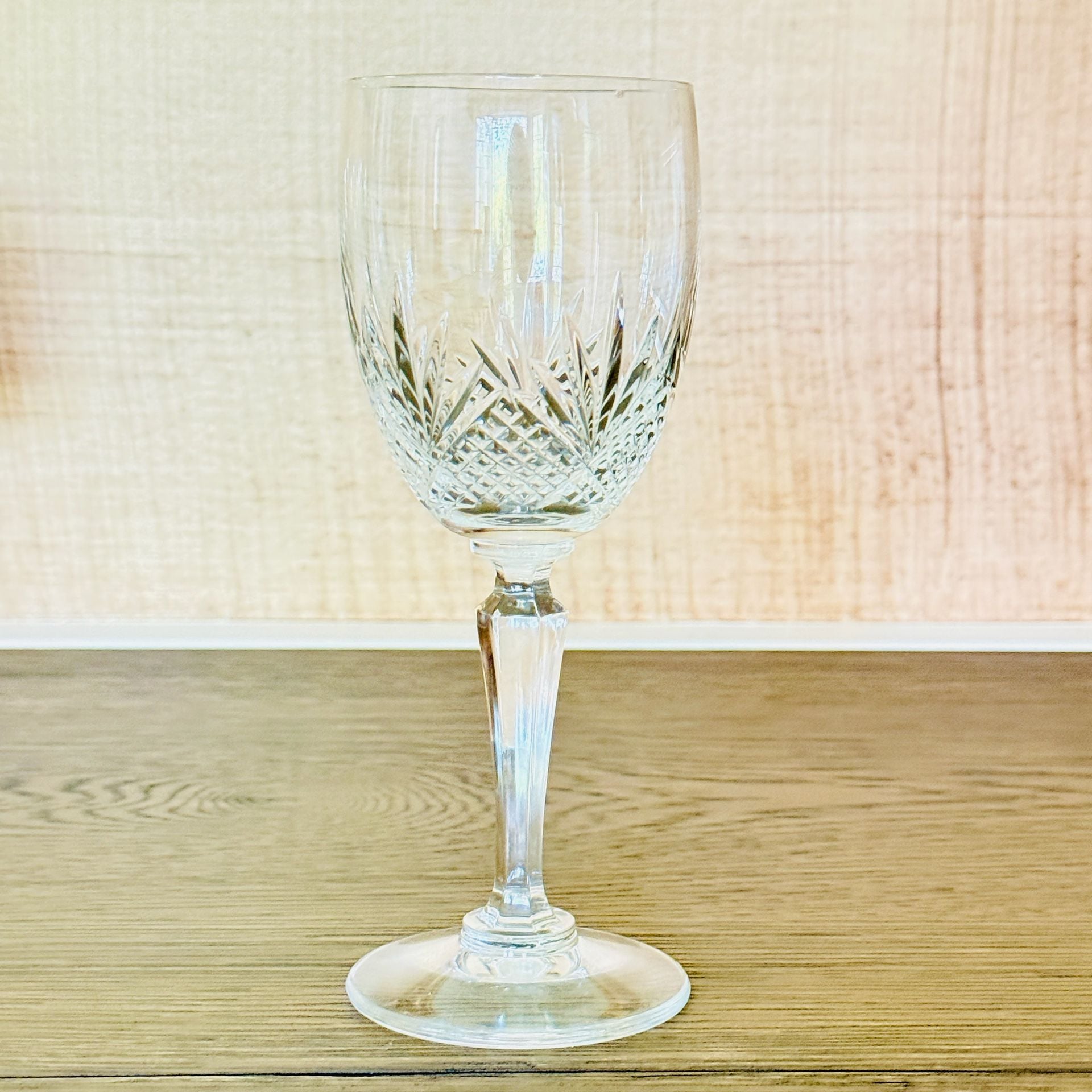 Gorham Crystal Renaissance Wine Glass Set Of 6 Cut Crystal Stemware 9