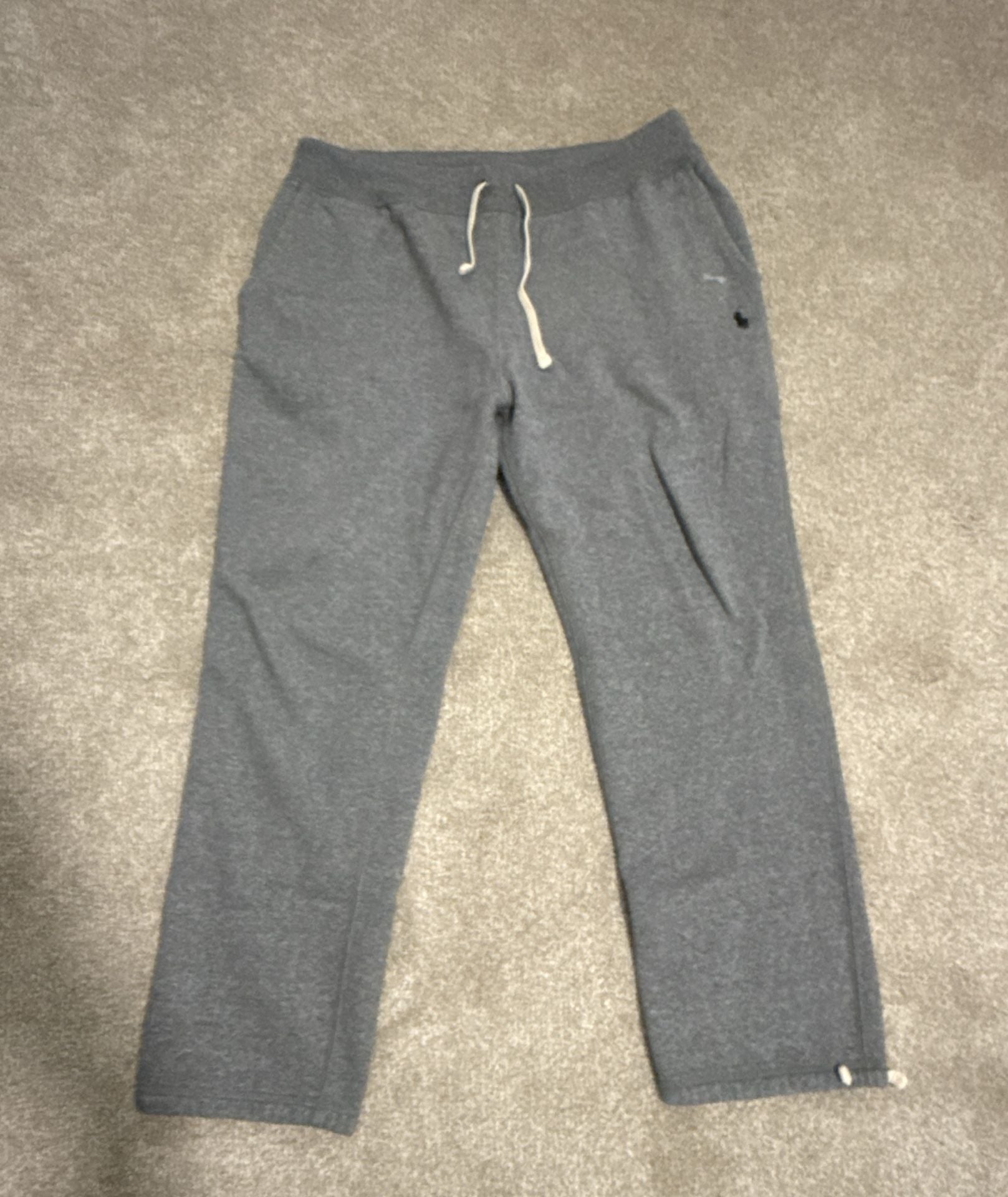 Polo Ralph Lauren Sweatpants Size L Grey Drawstring Fleece 2