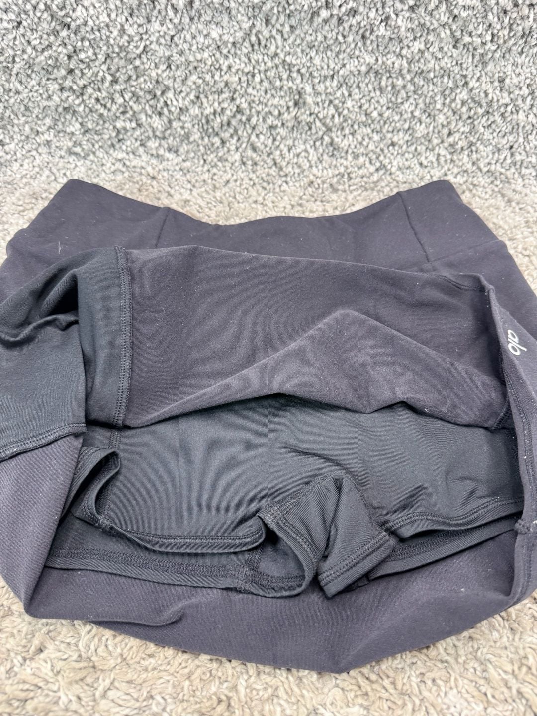 Alo Yoga Grand Slam Skort Black Athletic Tennis 5