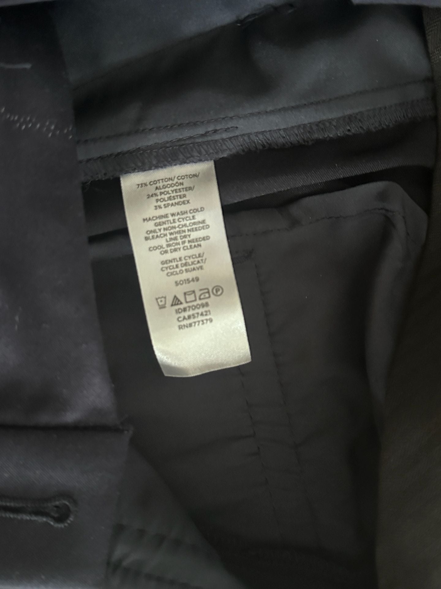 Ann Taylor Bi-Stretch Suit Size 2 Navy Blue Blazer And Pants 6