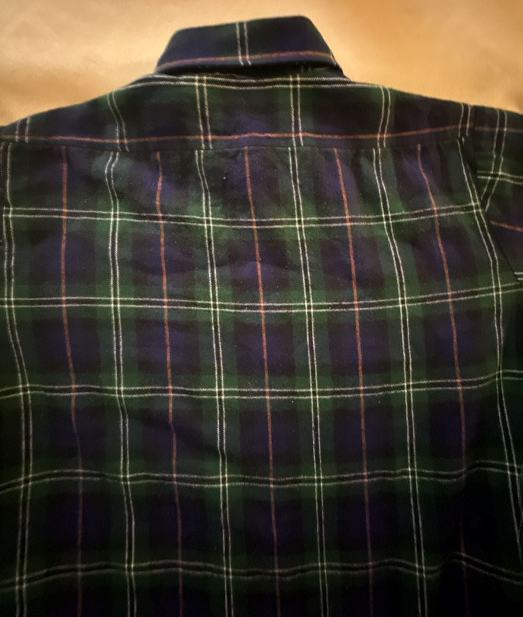 Van Heusen Winter Weights Plaid Quilted Lined Shirt Jacket Green/Blue 8