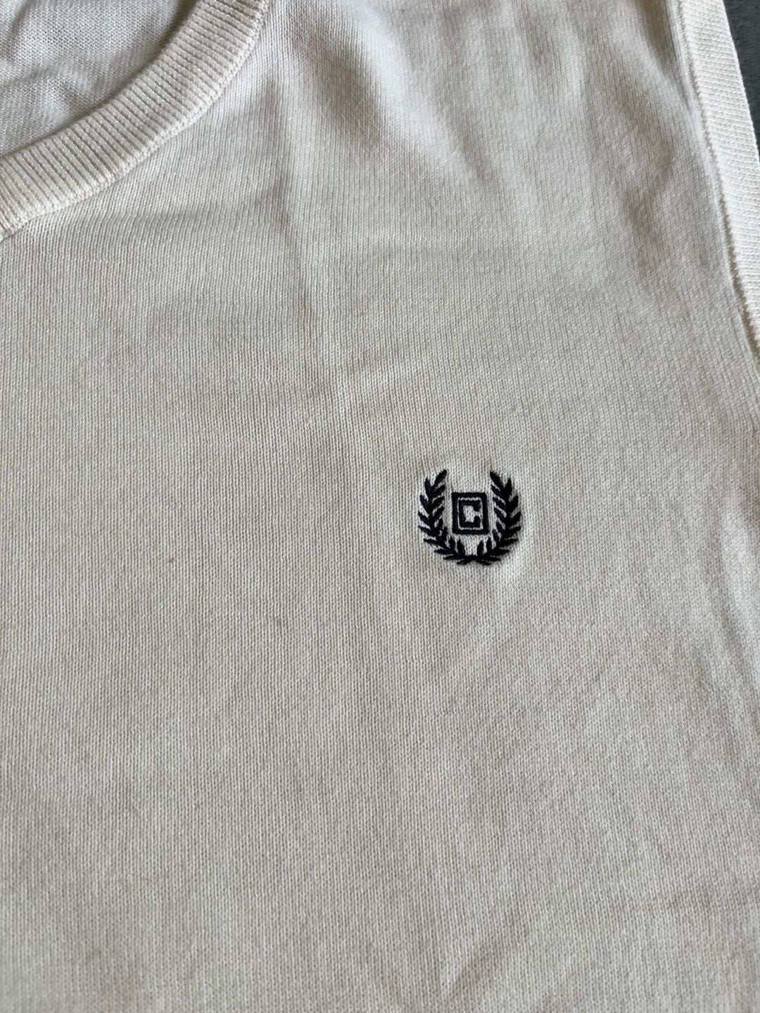 Chaps Est. 1978 Men’s 100% Cotton V- Neck Sleeveless Vest Cream Size L Golf 3