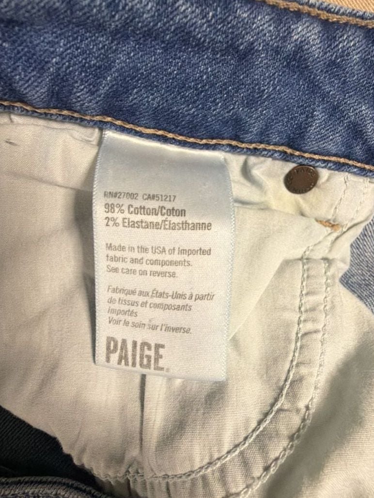 Rosie HW X Paige Denim Jeans Size 28 Medium Wash Stretch 4