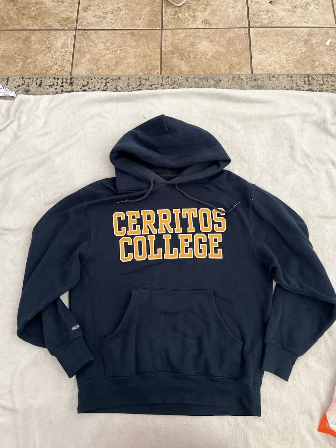 JanSport Cerritos College Hoodie Size M Navy Blue 2