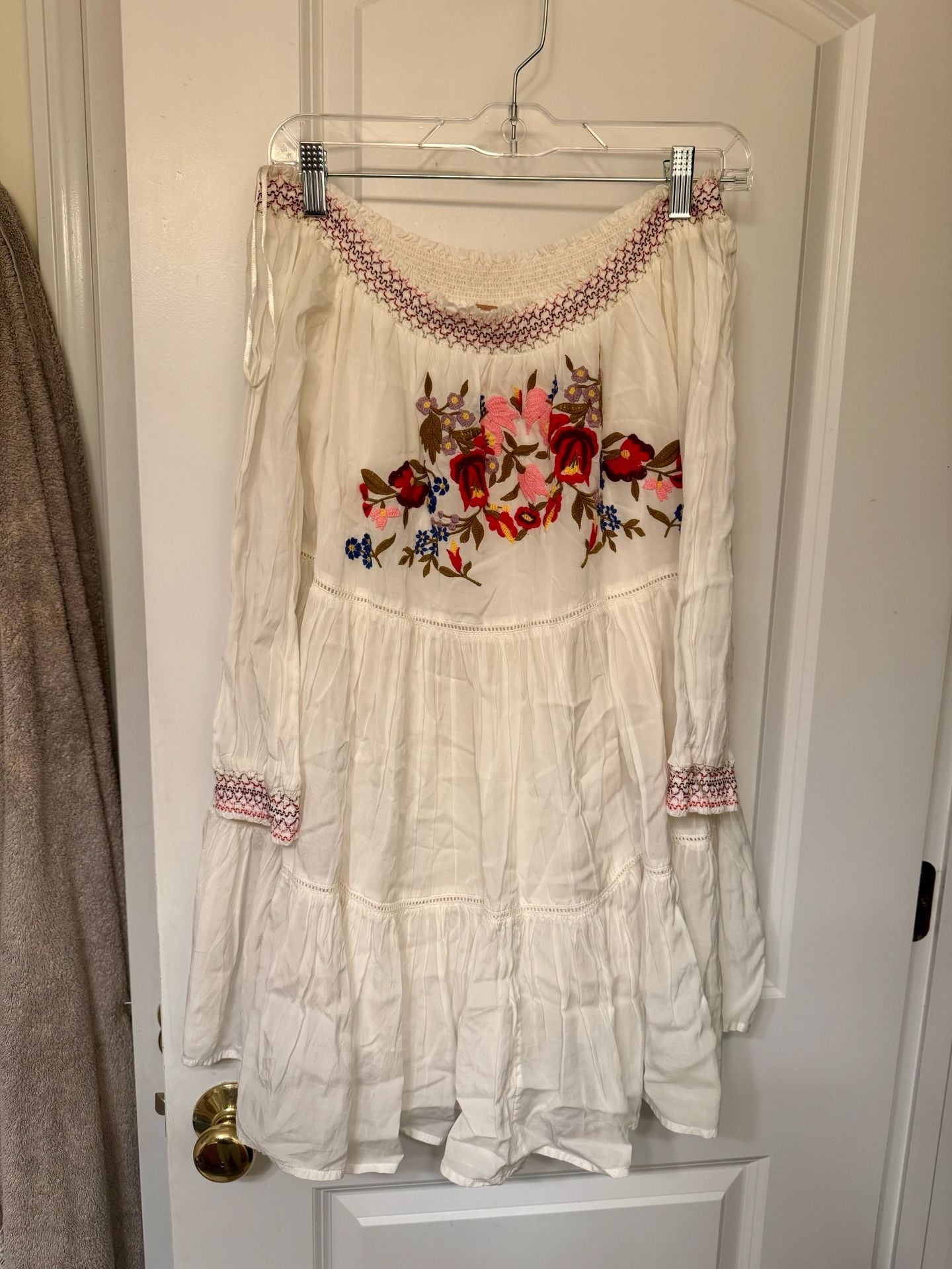 Free People Sun Beams Embroidered Mini Dress Size S 3