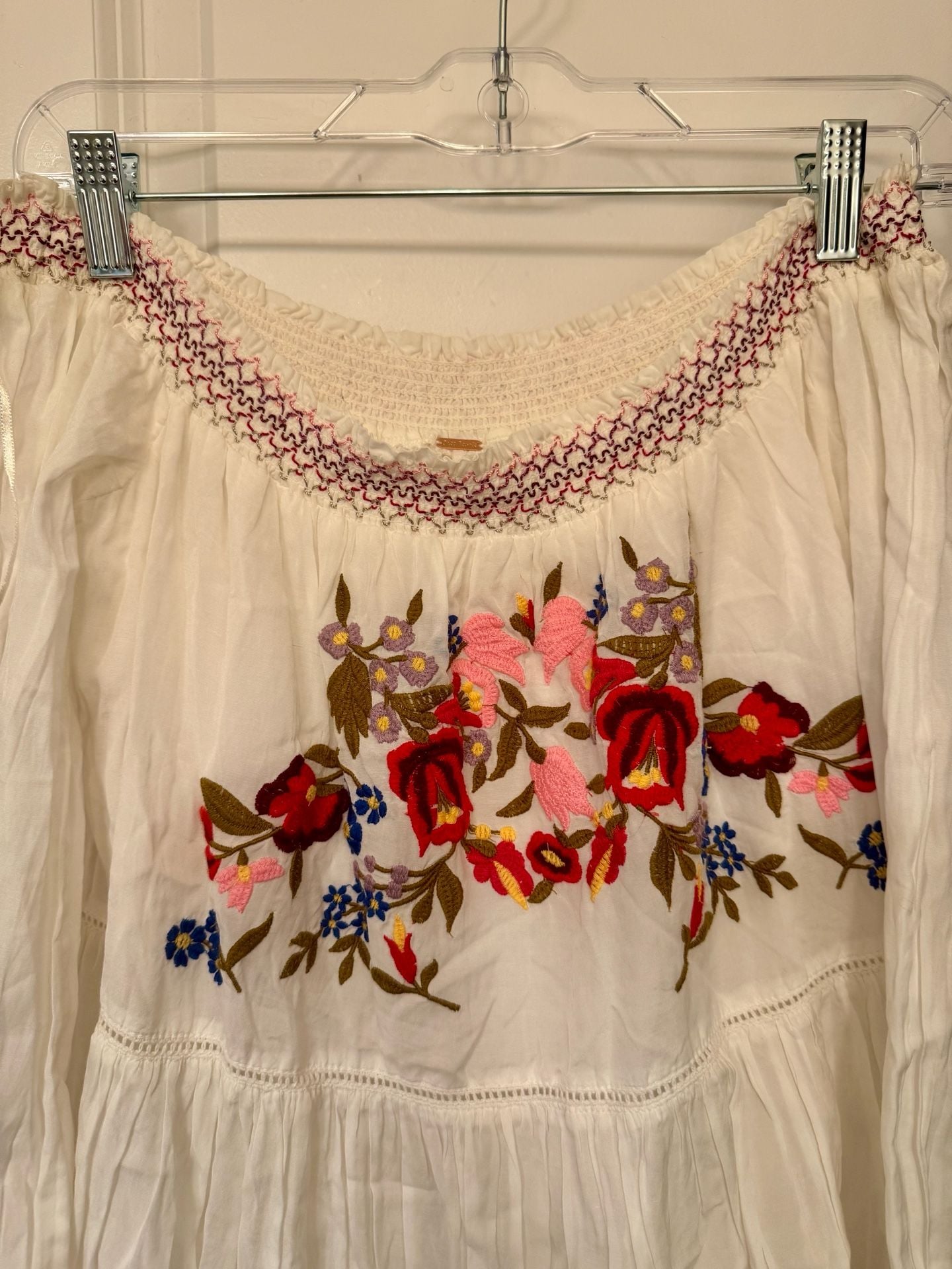Free People Sun Beams Embroidered Mini Dress Size S 4
