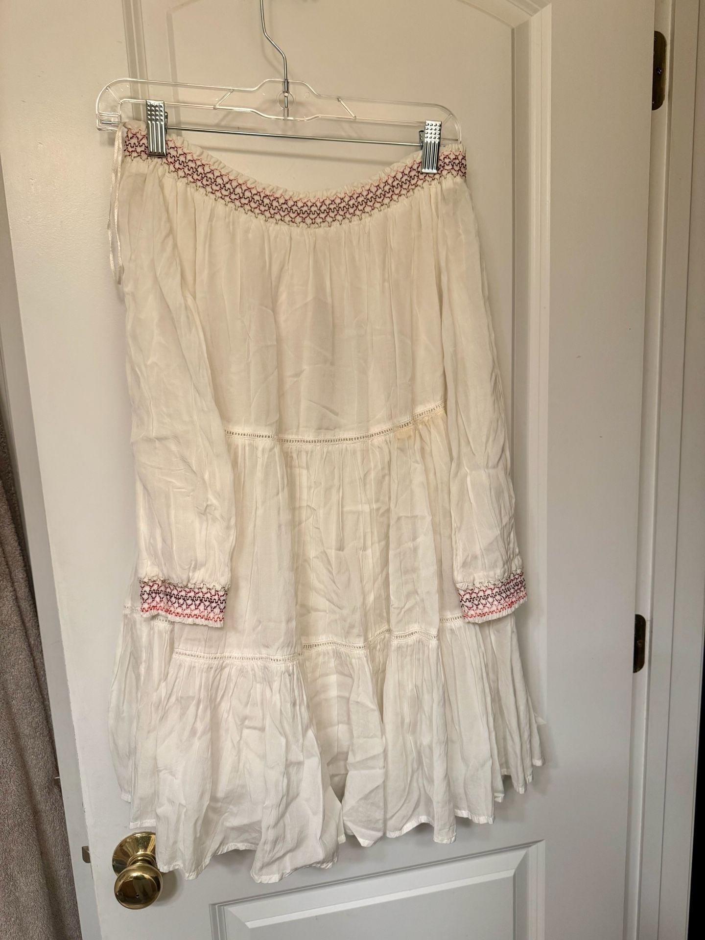 Free People Sun Beams Embroidered Mini Dress Size S 5