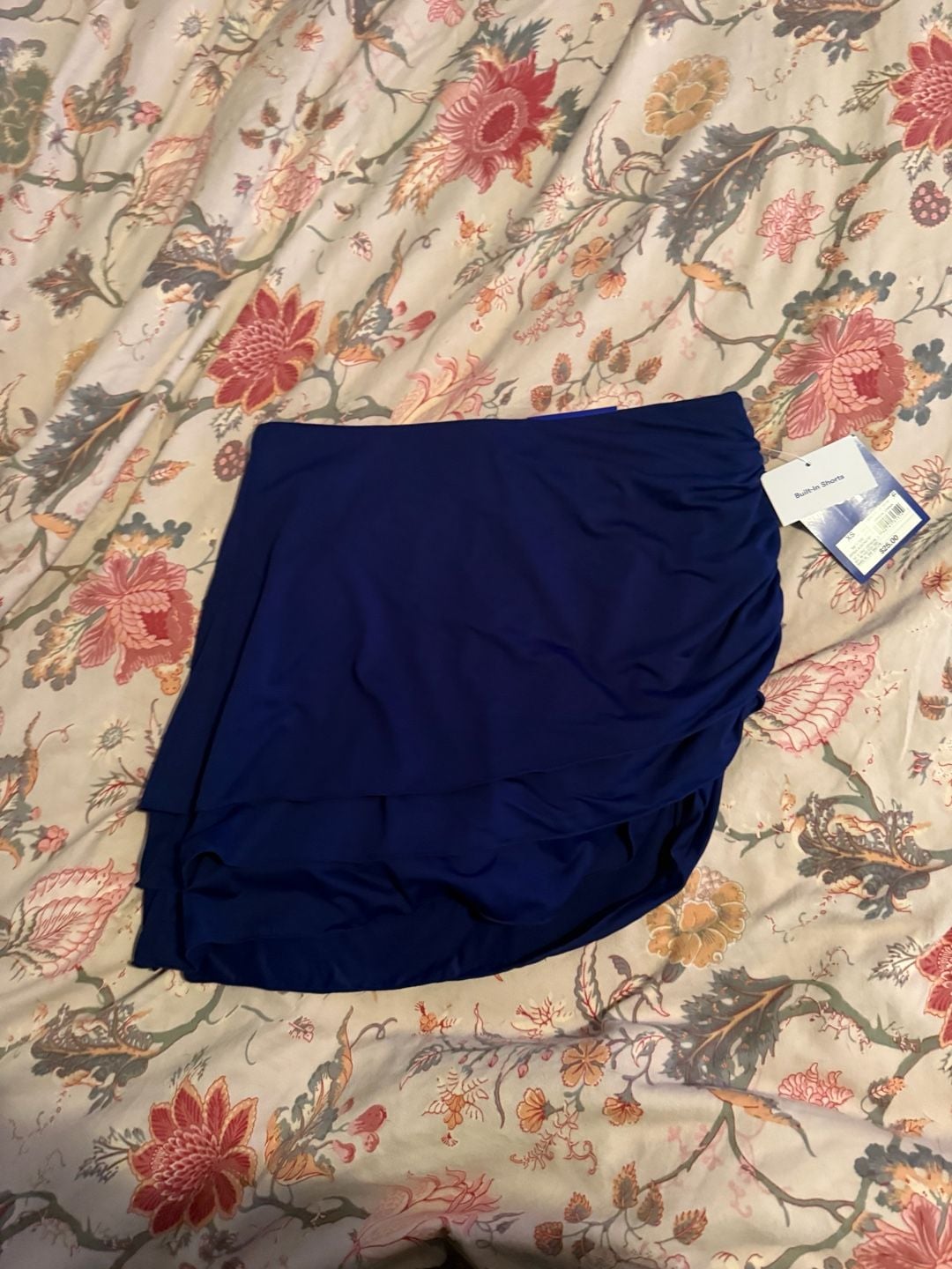 JoyLab Swim Skort Size XS Blue Built-In Shorts 1