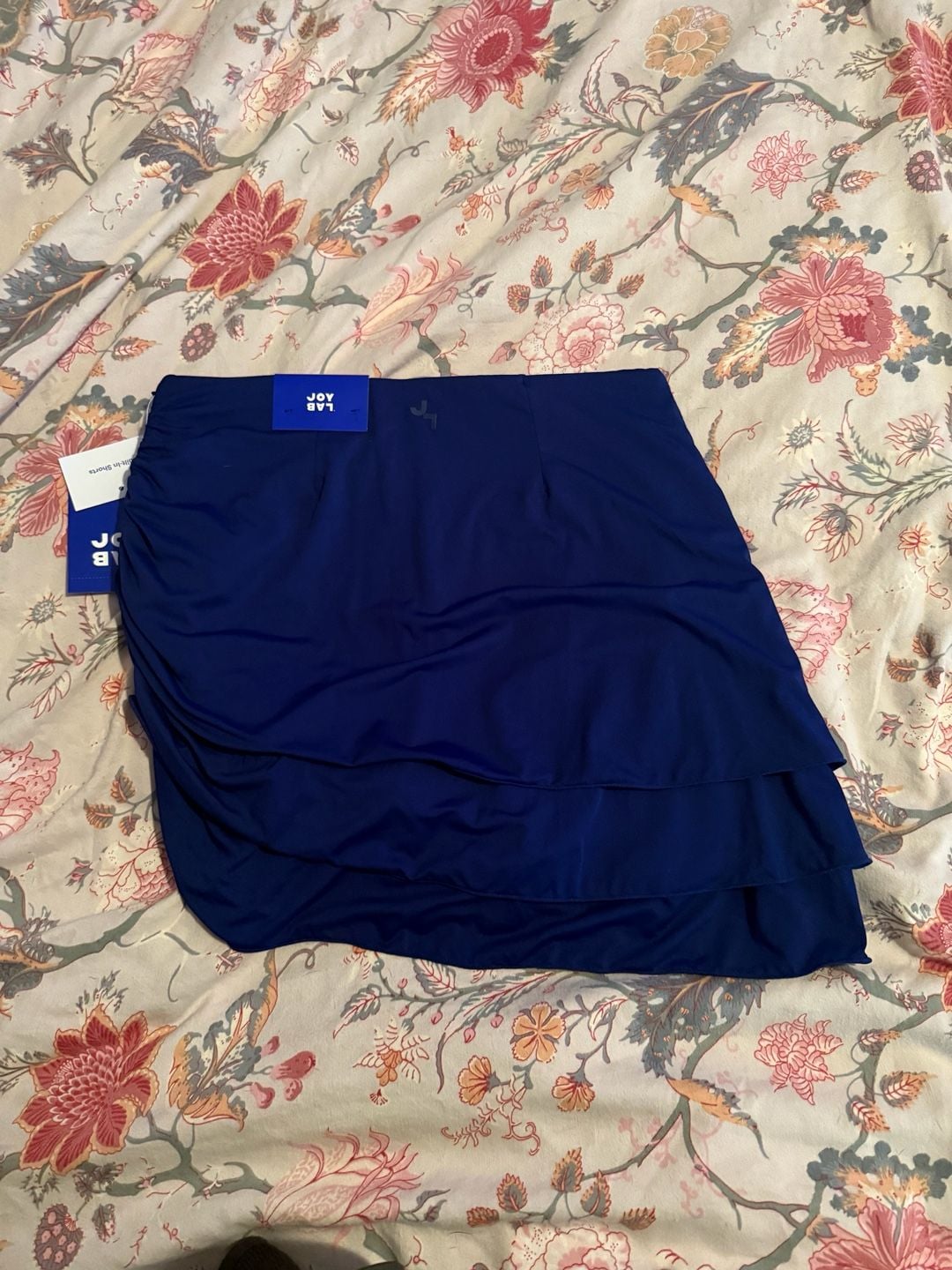 JoyLab Swim Skort Size XS Blue Built-In Shorts 2