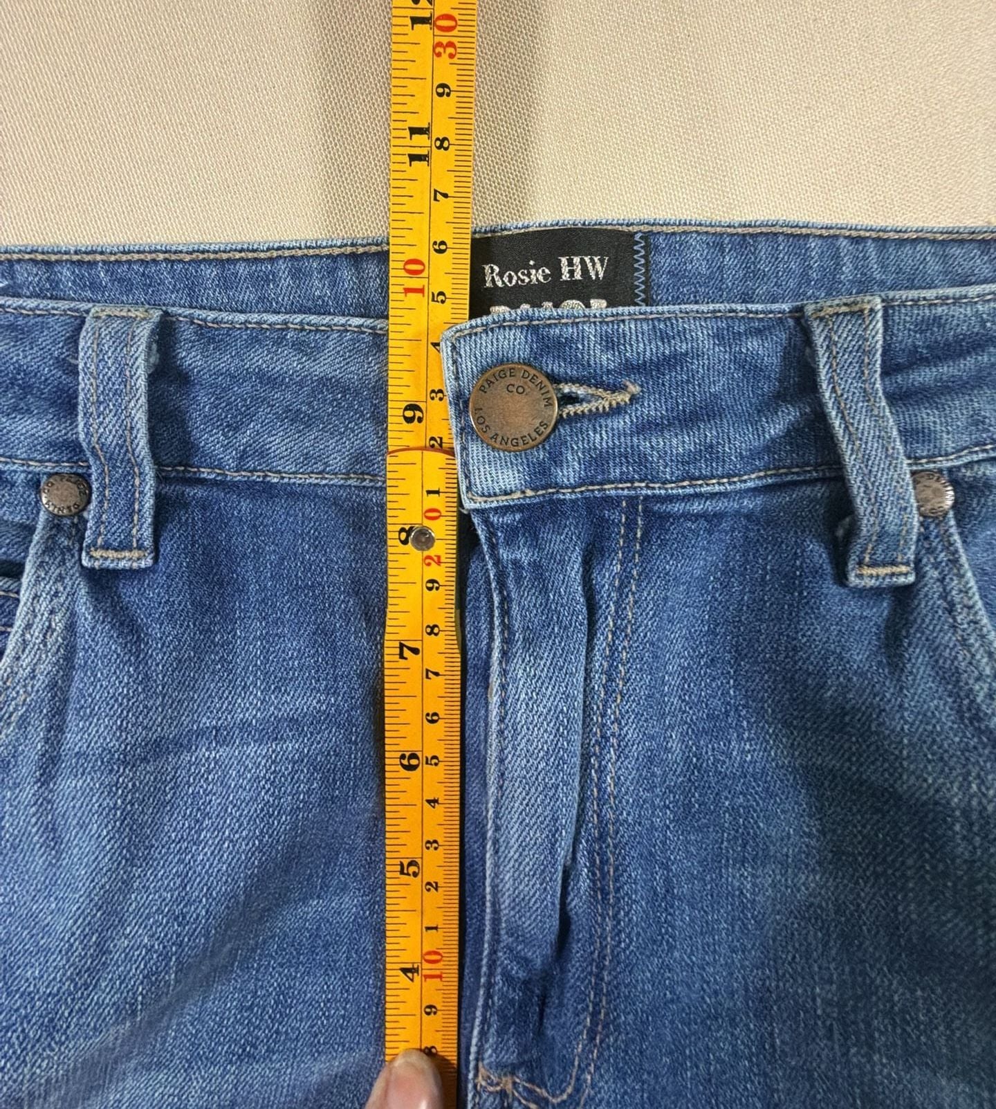 Rosie HW X Paige Denim Jeans Size 28 Medium Wash Stretch 8