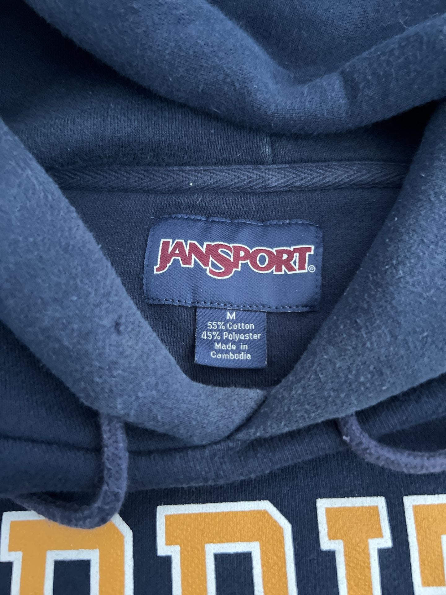 JanSport Cerritos College Hoodie Size M Navy Blue 4