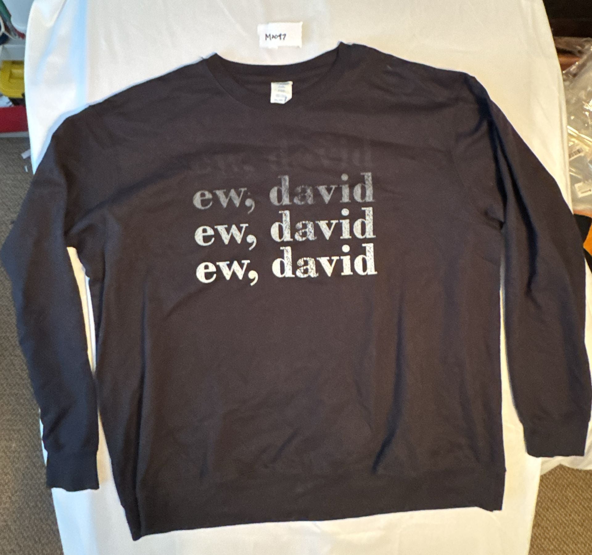 Port & Company Ew David Sweatshirt Size 2XL Black Schitt's Creek 2
