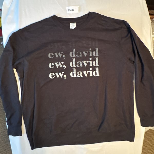 Port & Company Ew David Sweatshirt Size 2XL Black Schitt's Creek